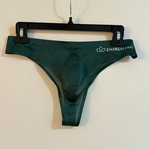 Zhiruilian Sheer Green Thong - Picture 1 of 3